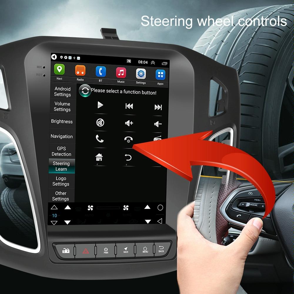 9.7 Inch Android Car Integrated Machine For Ford Focus - Standard + 12 Light Camera 2 + 64G