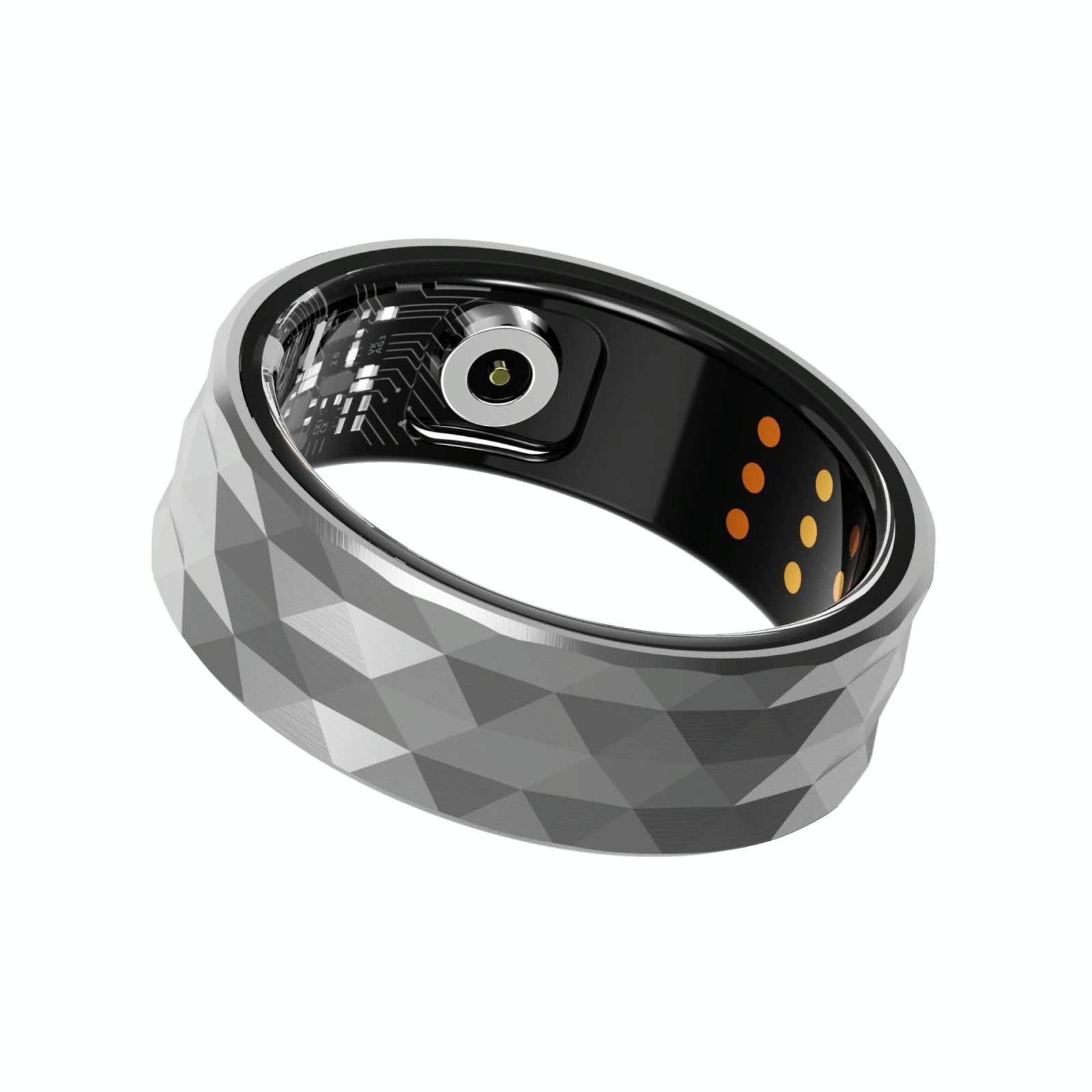 Smart Ring For Health Monitoring And Exercise - R12M Size 18 - Silver