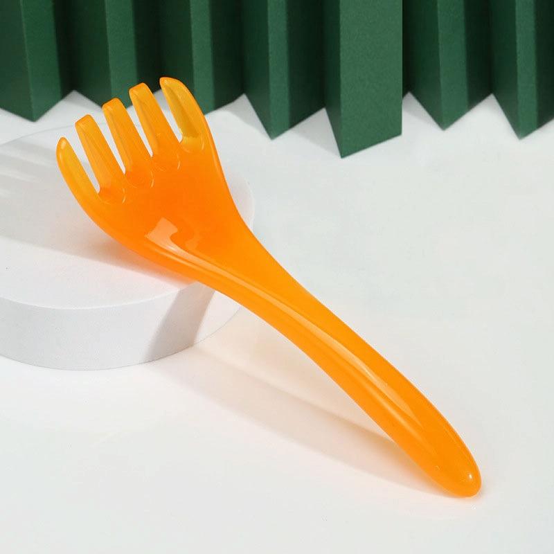 Stress-Reducing Massage Comb 5 Claws Meridian Therapy - Pink