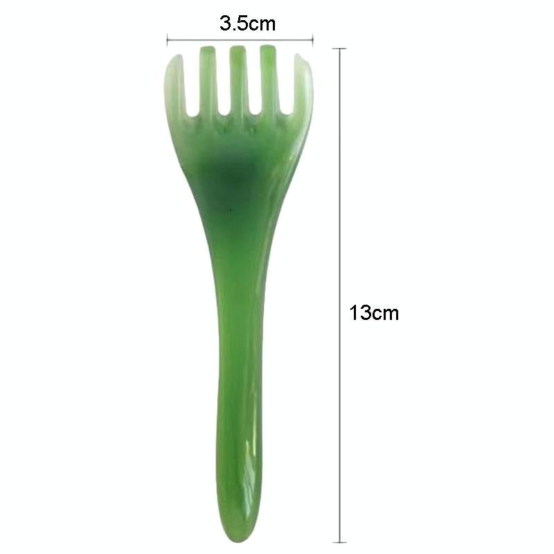 Stress-Reducing Massage Comb 5 Claws Meridian Therapy - Pink