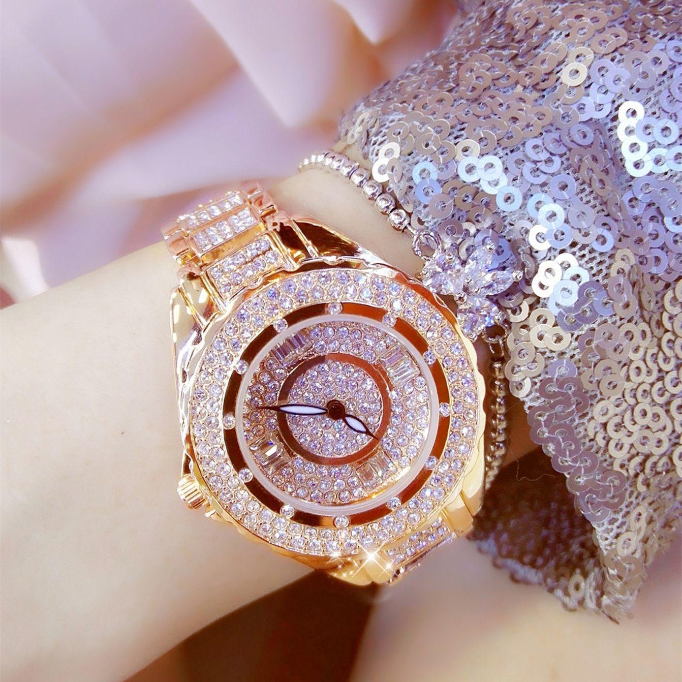 Full Diamond Women Watch - Niche Collection - Rose Gold