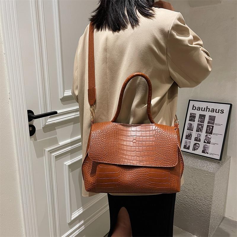 Stylish Winter Crossbody Tote For Women - Brown