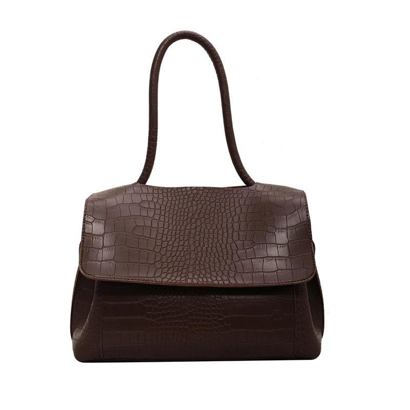 Stylish Winter Crossbody Tote For Women - Brown