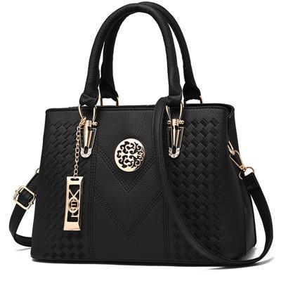 Women Leather Messenger Handbag - Stylish and Functional - Khaki