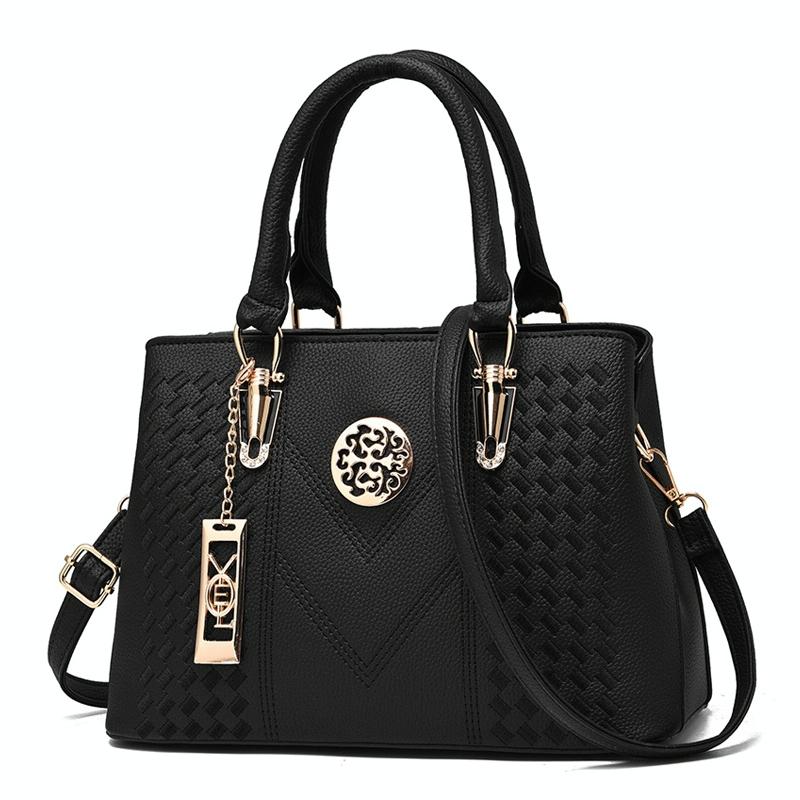 Women Leather Messenger Handbag - Stylish and Functional - Khaki