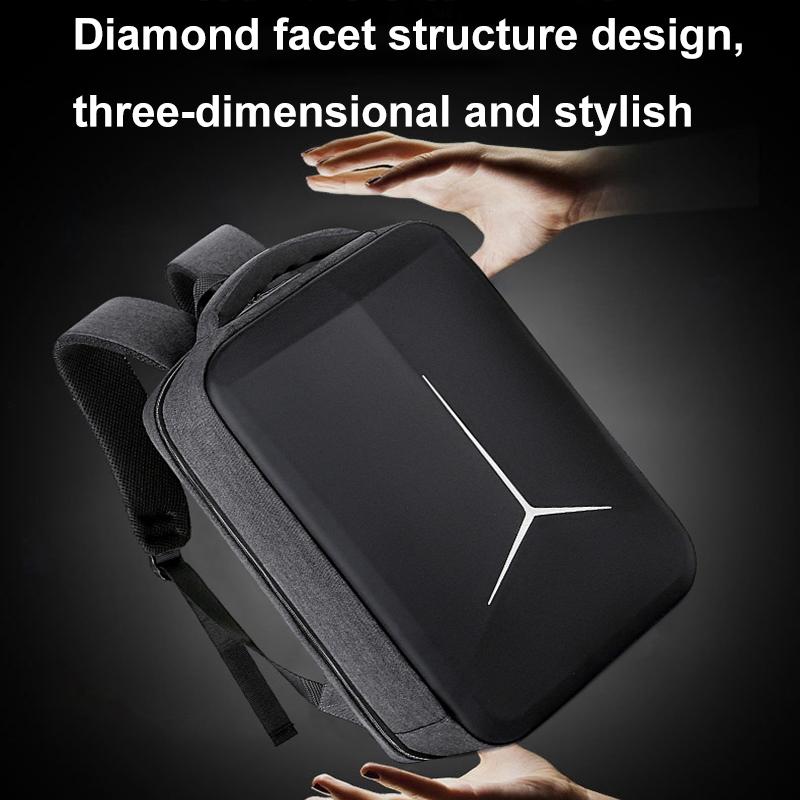 Waterproof Business Laptop Backpack with Usb Port - Multifunctional - Dark Gray - 15 Inch