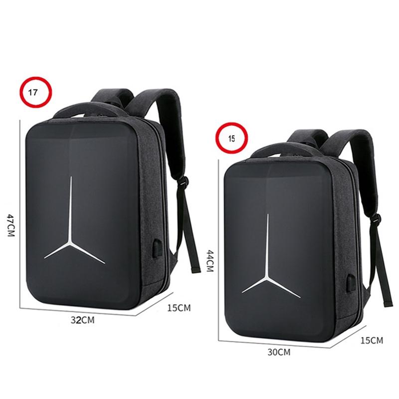 Waterproof Business Laptop Backpack with Usb Port - Multifunctional - Dark Gray - 15 Inch