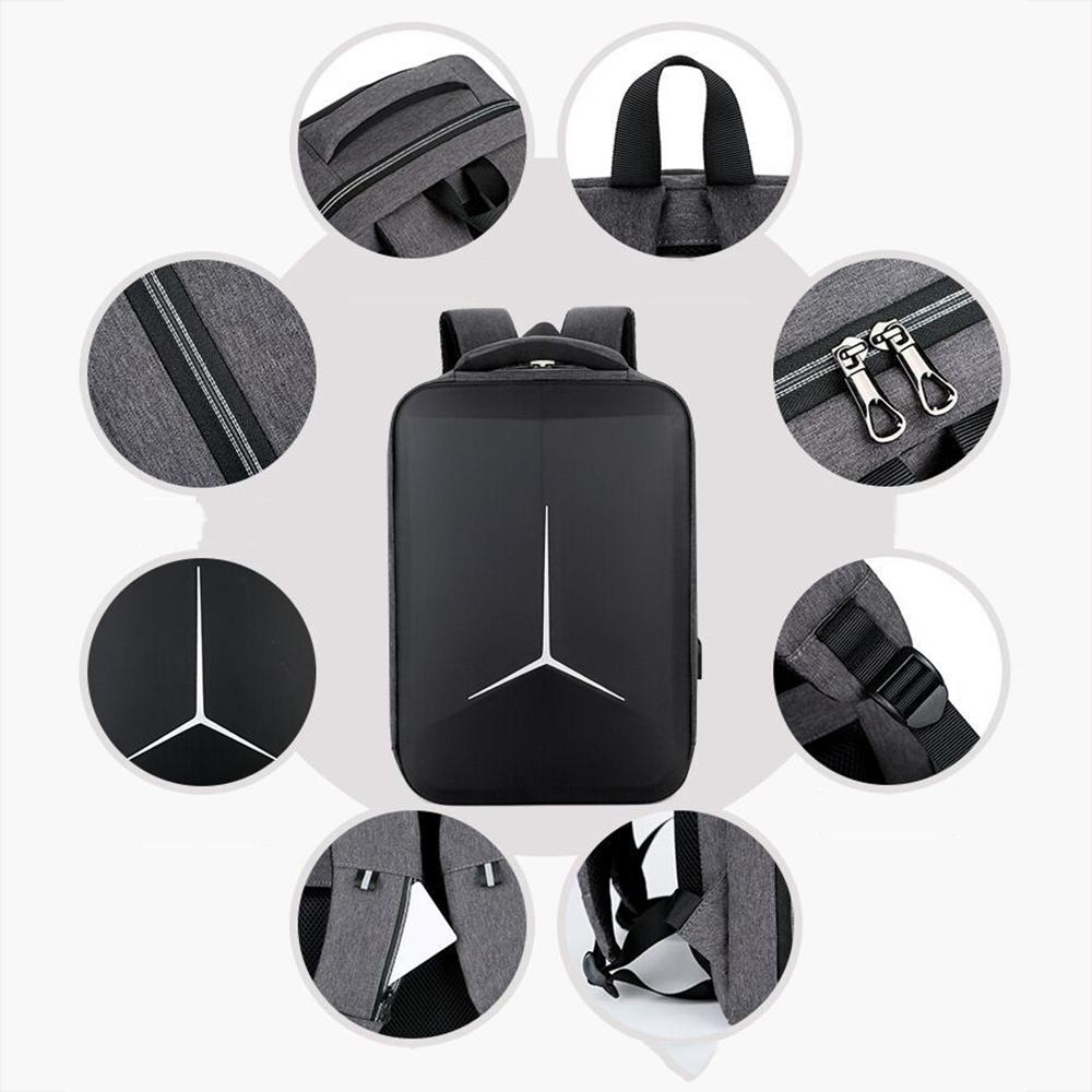 Waterproof Business Laptop Backpack with Usb Port - Multifunctional - Dark Gray - 15 Inch