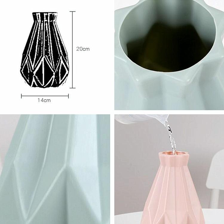 Drop-Resistant Vase For Creative Living Room Flower Arrangements - Green