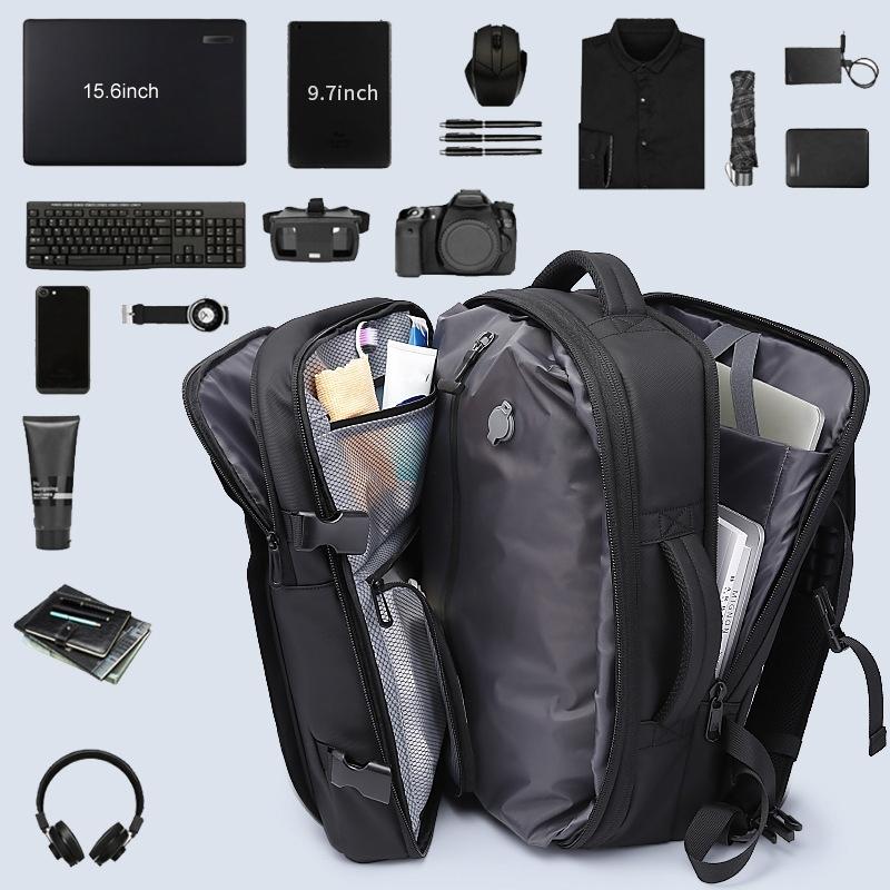 Large Capacity Men Shoulder Backpack - Gray