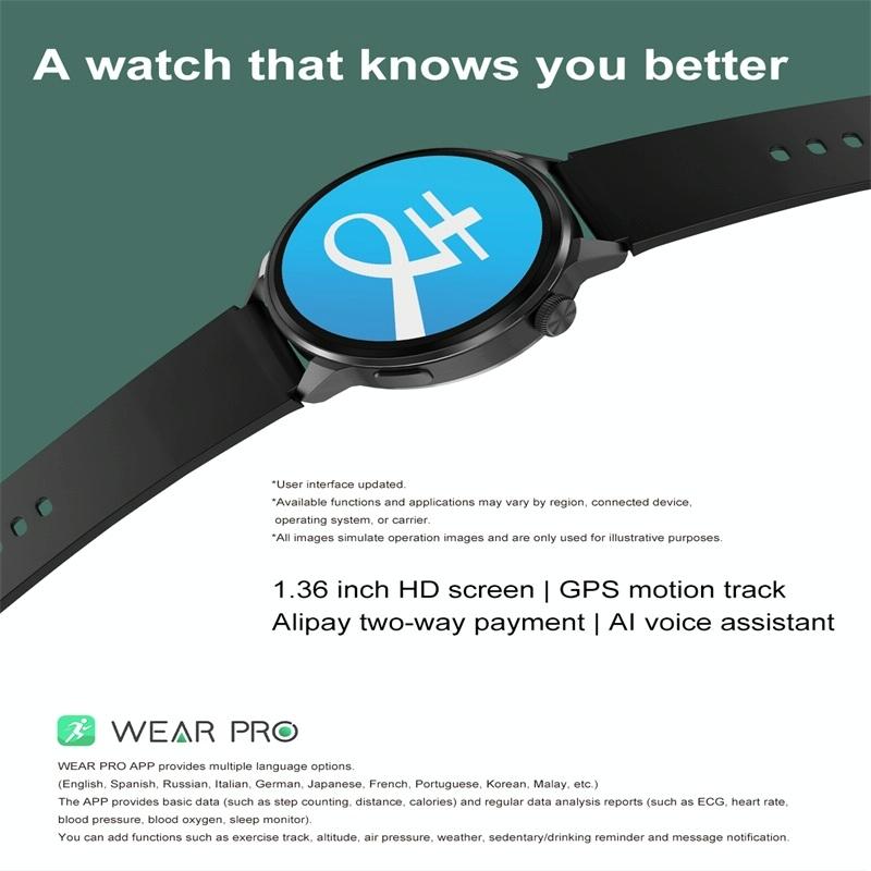 Silicone Band Smart Watch With Colour Screen - Silver