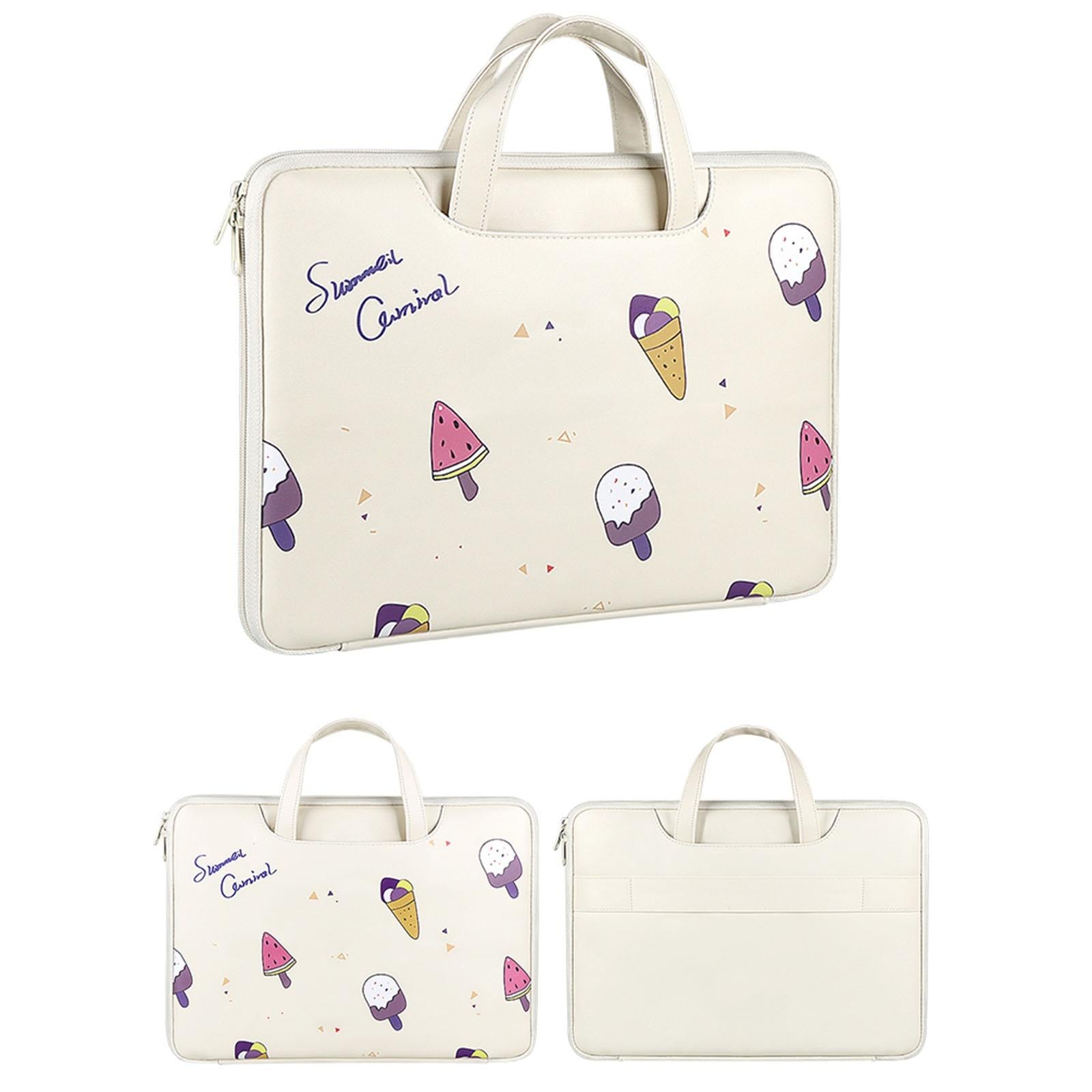 14.1-15.4 Inch Lightweight Printed Laptop Bag In Pu Material - Sheep Head