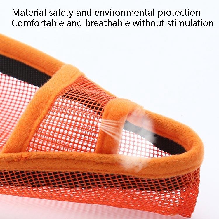 Dog Mouth Cover Anti-Bite Mesh Dog Mouth Cover Medium And Large Dogs Anti-Drop Mask M Orange
