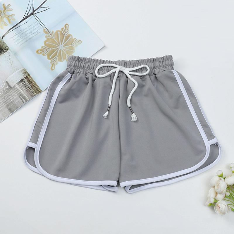 High Waist Straight Yoga Shorts Women Casual Loose Outerwear - Light Pink - Xl