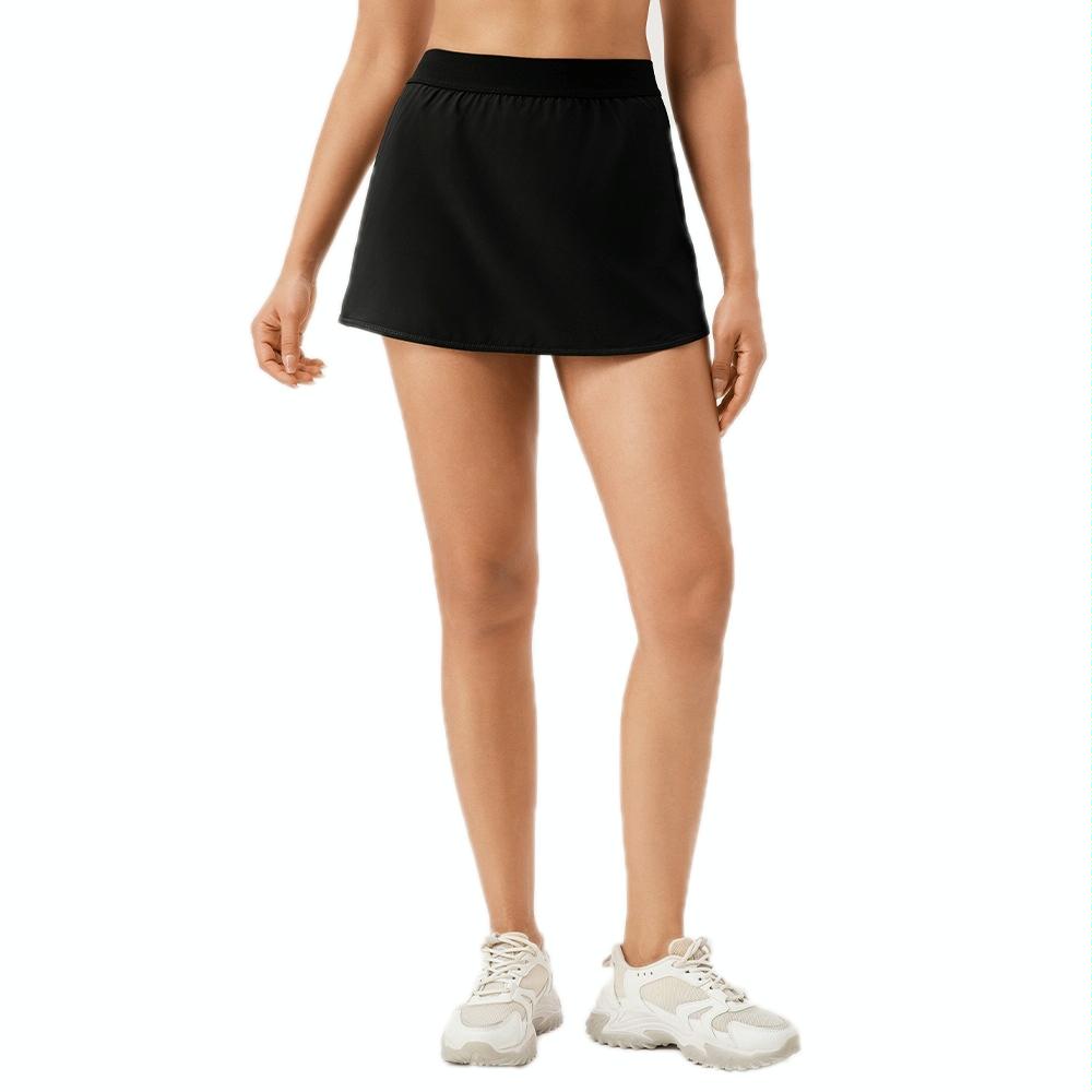 Quick Drying Women Yoga Skirt Pants Breathable & Fake Two Piece Size L - Green - Xxl