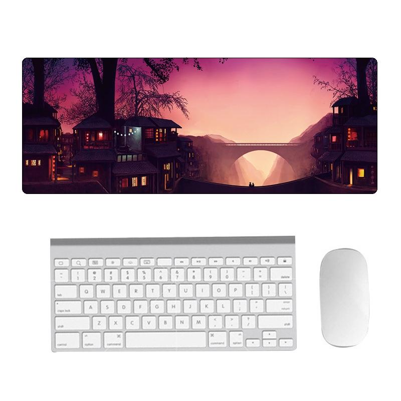 Fantasy Pattern Mouse Pad 300 X 800 X 5Mm Hand Painted - 3 Dream Landscape