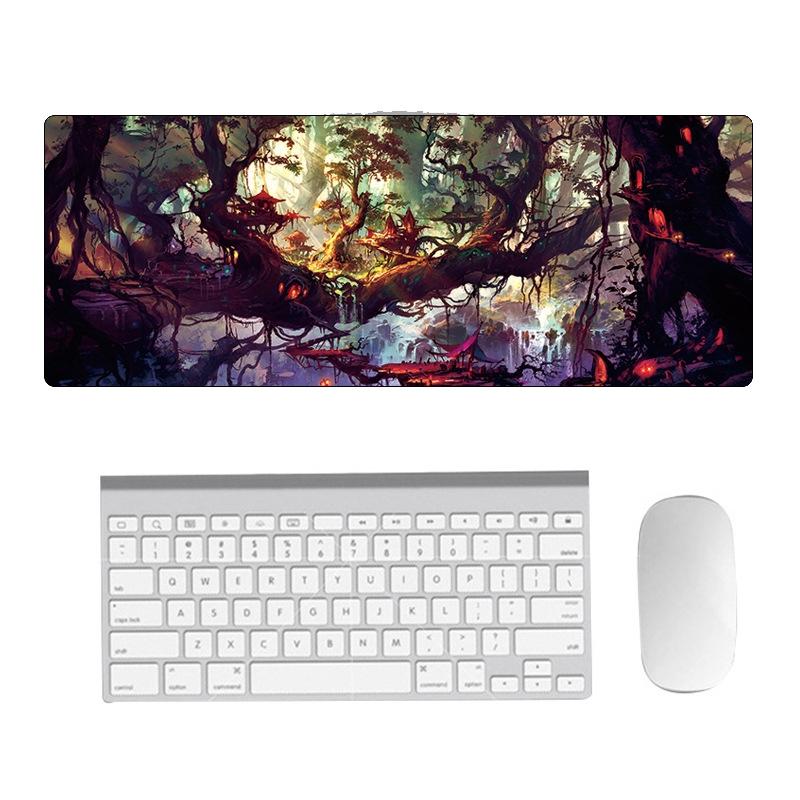Fantasy Pattern Mouse Pad 300 X 800 X 5Mm Hand Painted - 3 Dream Landscape