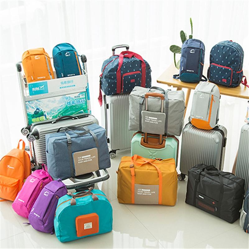 Waterproof Travel Bag for Women and Unisex Luggage - Large Capacity - Orange