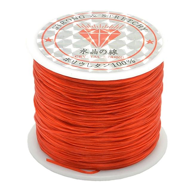2 Pack 50M 0.5Mm Elastic Cord For Jewelry Making - Red