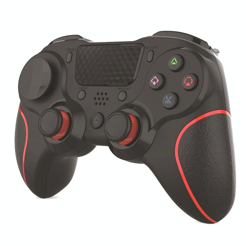Bluetooth Gamepad for Ps4 Pro with Dual Vibration and Six-axis Control - Black