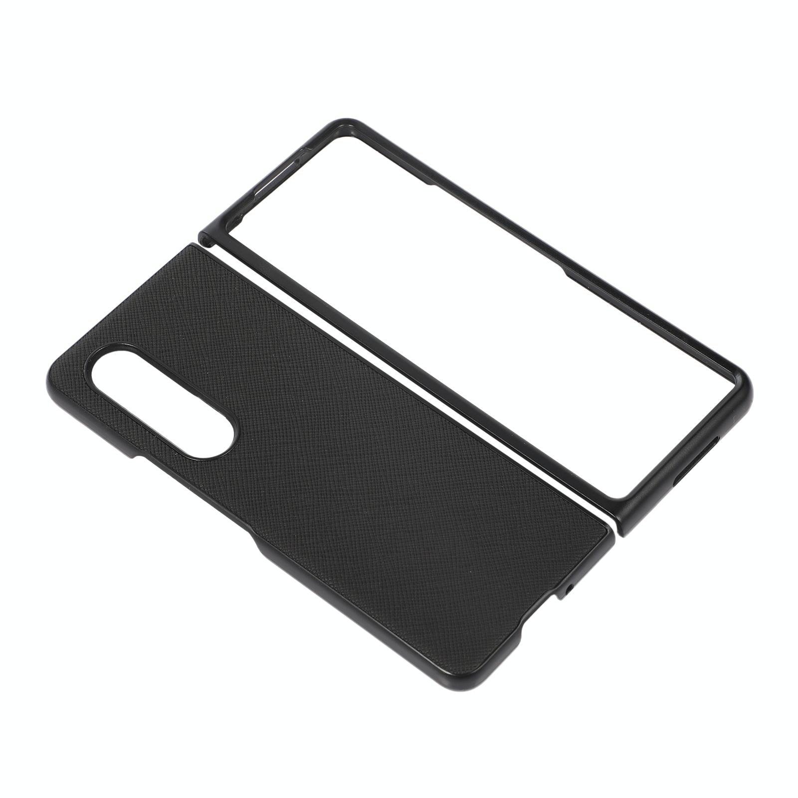 For Samsung Galaxy Z Fold4 5G Fold 4 Cross Texture Pu Leather Case - Green