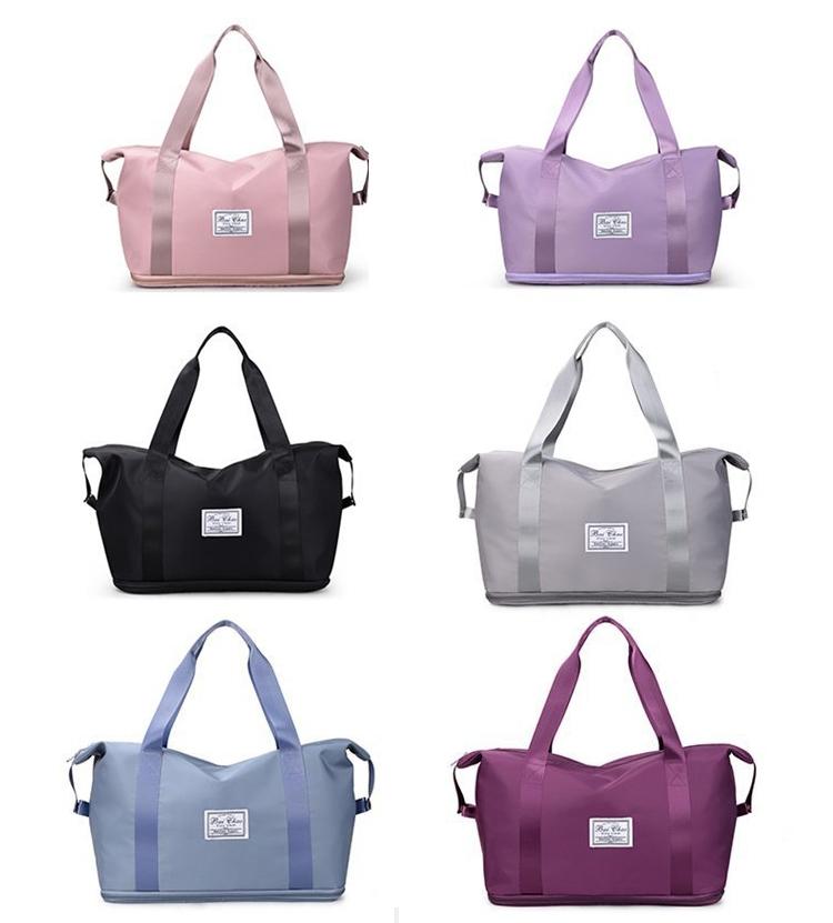 Sports Gym Duffel Bag with Wet / Dry Separation - Large Capacity - Grey