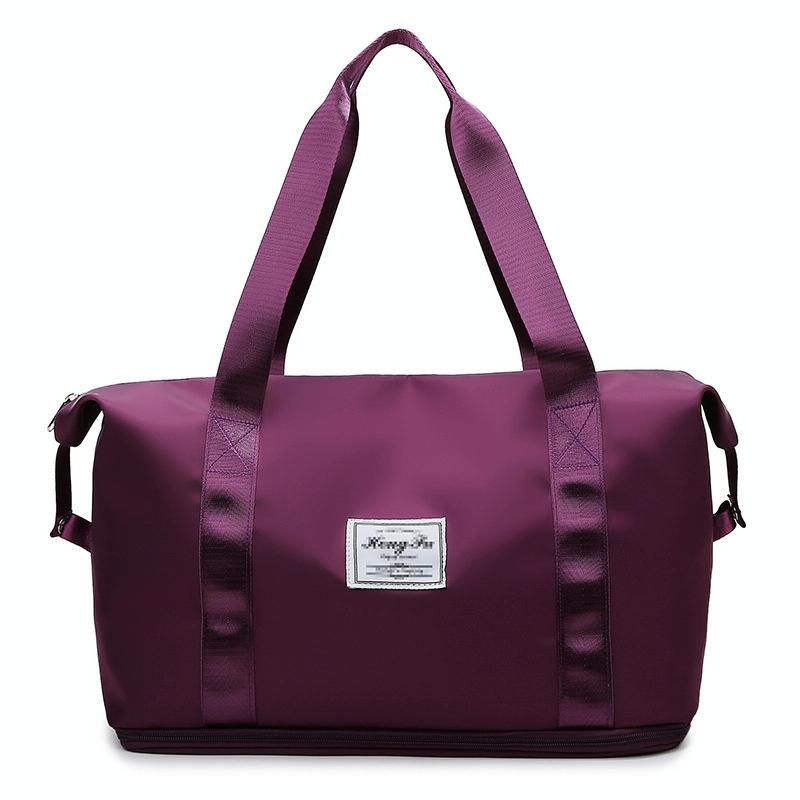 Sports Gym Duffel Bag with Wet / Dry Separation - Large Capacity - Grey