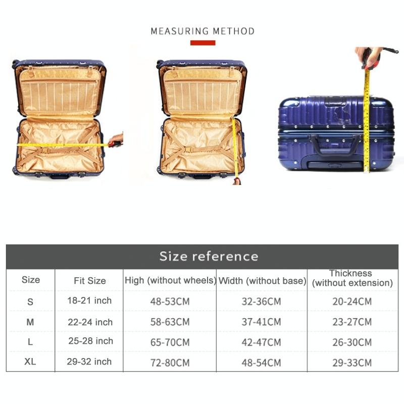 Stretchy Luggage Dust Cover - Durable & Protective - Size l - Banana Leaf Yellow - S