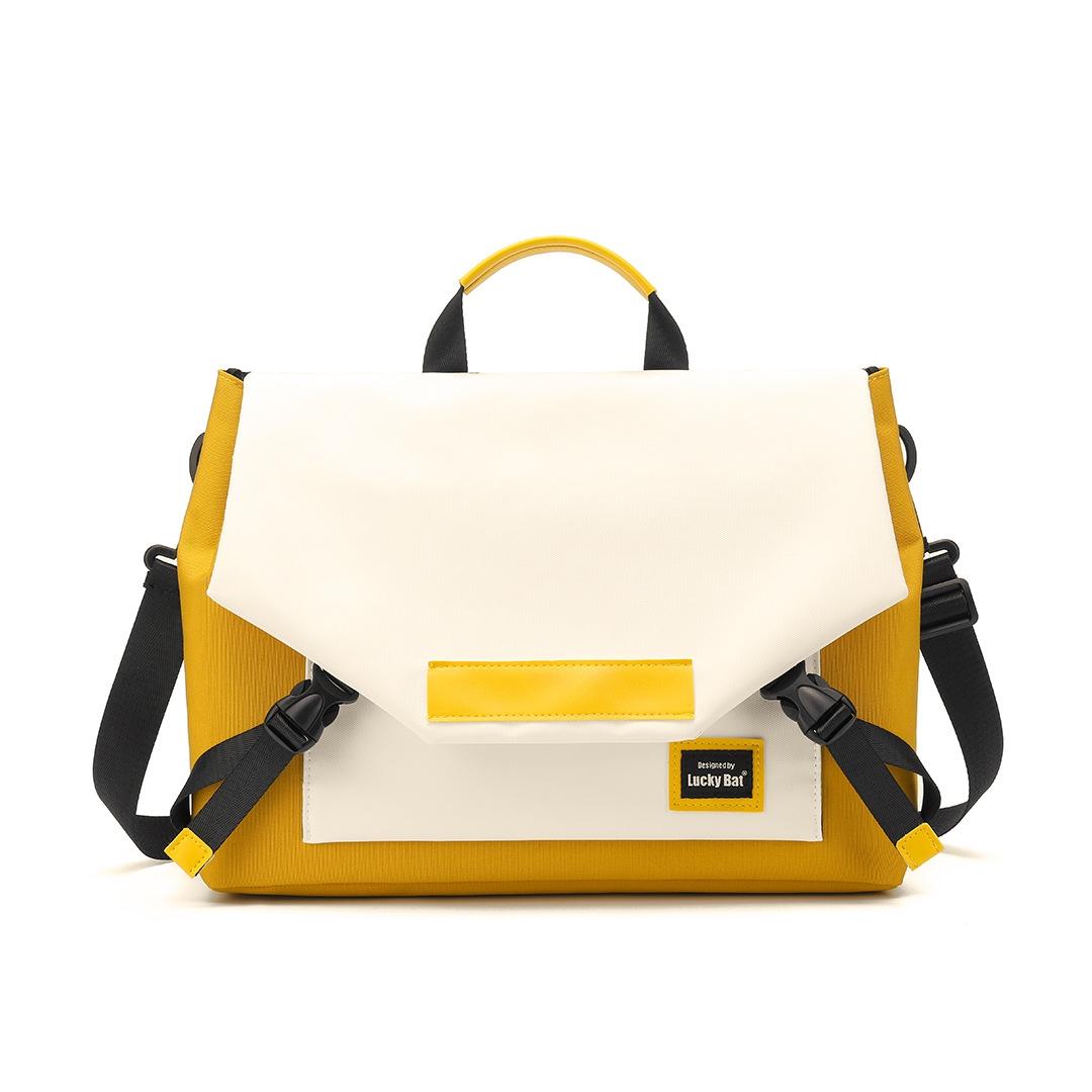 Anti-drop Crossbody Laptop Bag - 16 Inch Airbag Design - Black Lightning