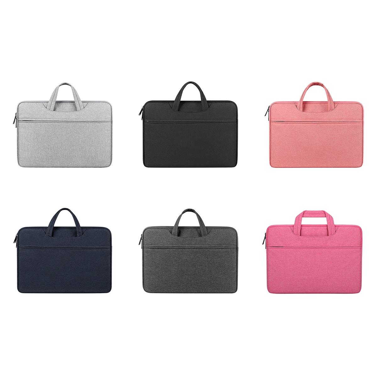 Waterproof Laptop Handbag - Large Capacity Shock-absorbing - Fits 14.1-15.4 Inches - Navy Blue