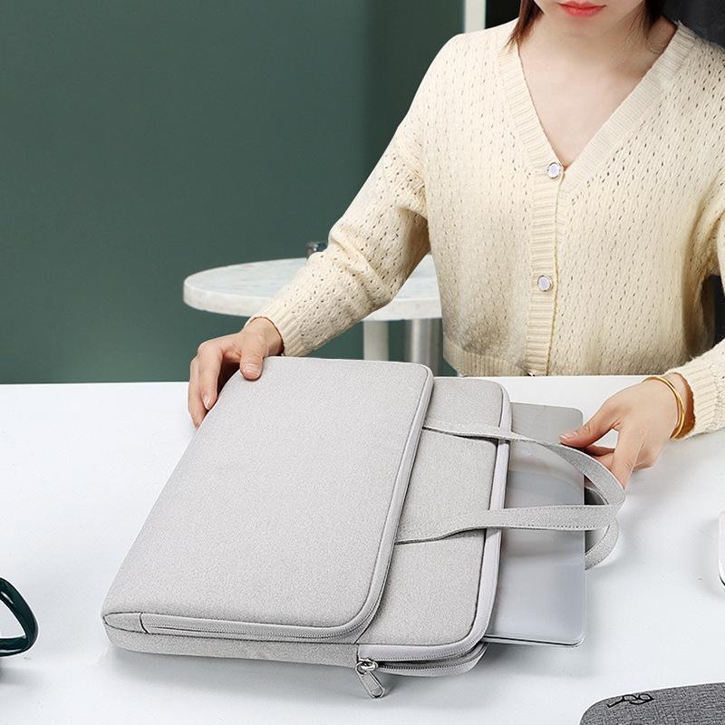 14.1-15.4 Inch Waterproof Laptop Bag - Durable and Stylish - Mysterious Black