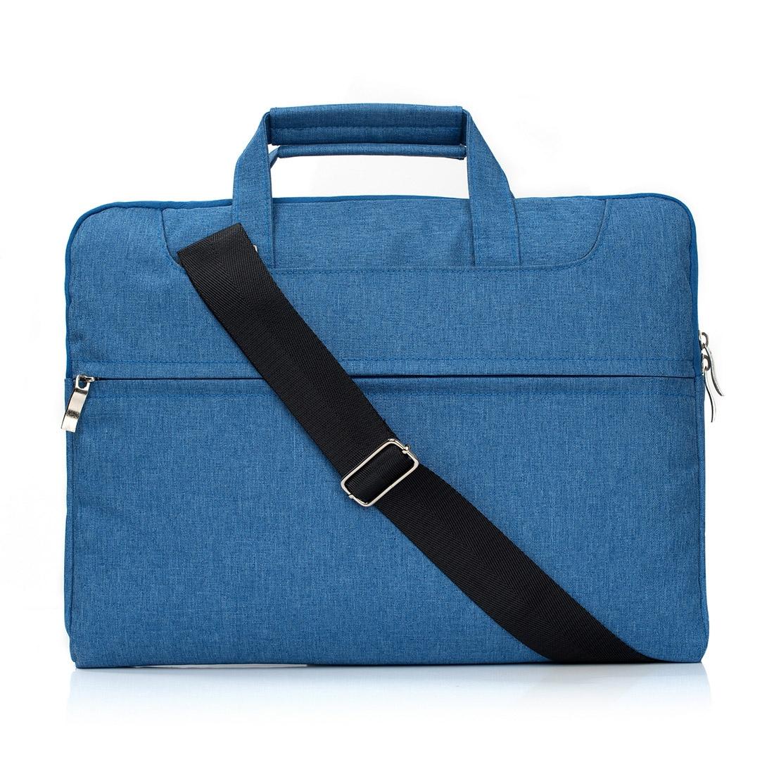 13.3 Inch Laptop Bag - Portable one Shoulder Zipper Design for Macbook Samsung Sony Dell Alienware Chuwi Asus Hp - Dark Blue