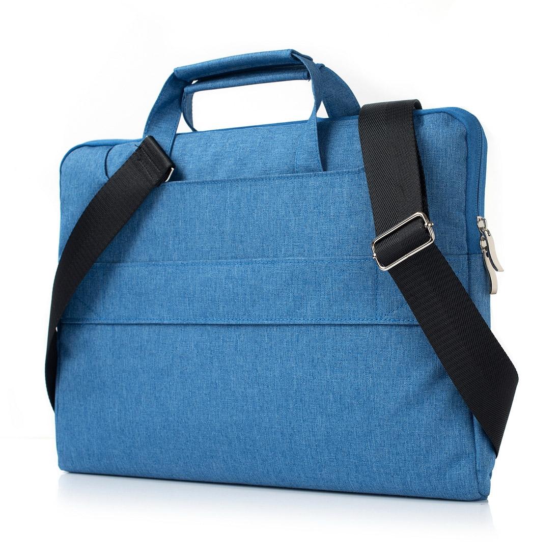13.3 Inch Laptop Bag - Portable one Shoulder Zipper Design for Macbook Samsung Sony Dell Alienware Chuwi Asus Hp - Dark Blue