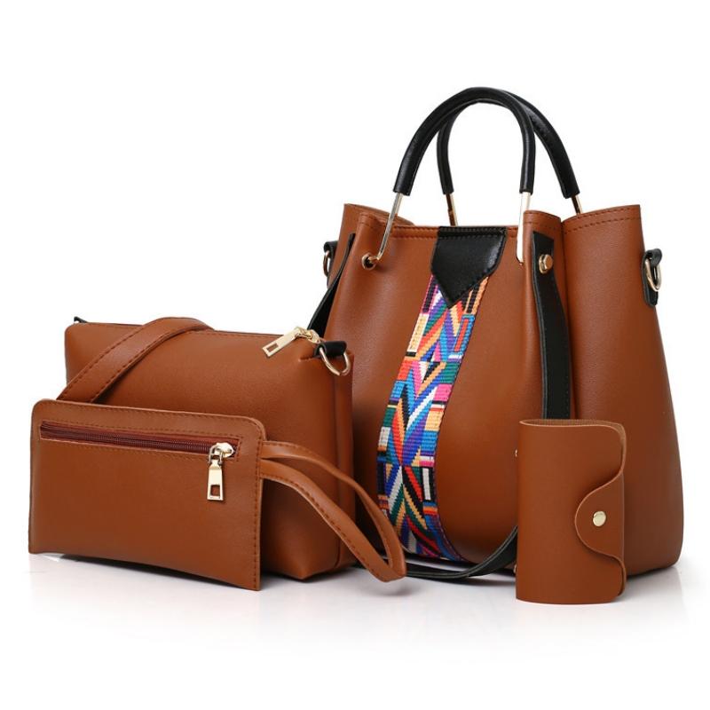 Versatile 4-in-1 Messenger Bag for Women - Fashionable & Spacious - Gray