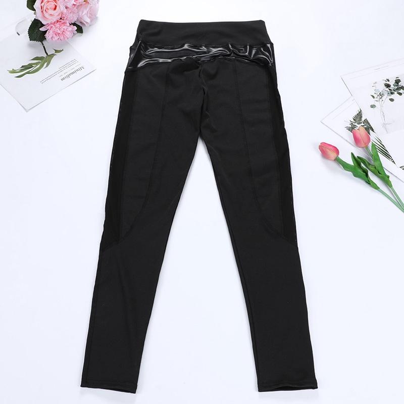 Seamless Mesh Leggings For Women - Push Up Fitness Pants For Gym And Running - Size L - Royal Blue