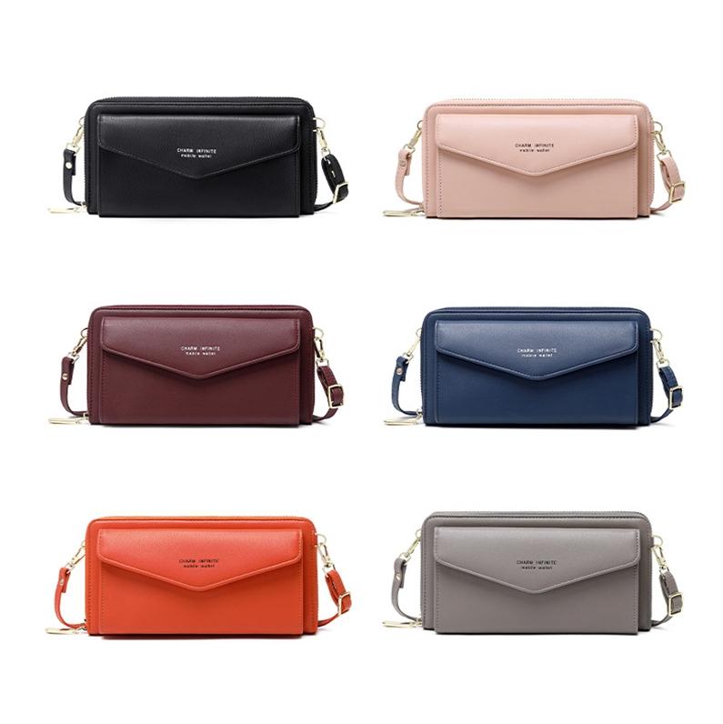 Anti Theft Rfid Cross Body Phone Bag With Touch Screen - Royal Blue