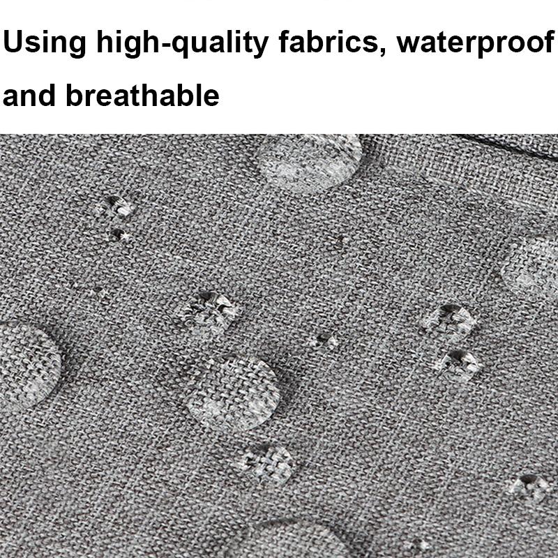 Waterproof Laptop Handbag - Large Capacity Shock-absorbing - Fits 14.1-15.4 Inches - Deep Sky Gray
