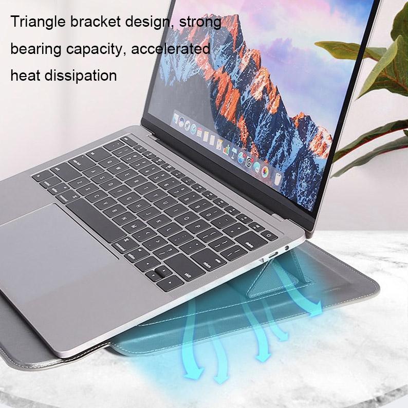 13-inch Multifunctional Laptop Stand Bag - Black - Black With Power Bag