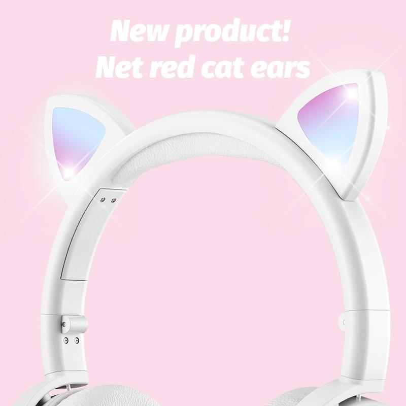 7.1 Surround Sound Cat Ear Gaming Headset With Mic - Green