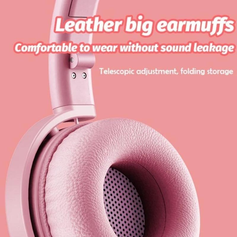 7.1 Surround Sound Cat Ear Gaming Headset With Mic - Green
