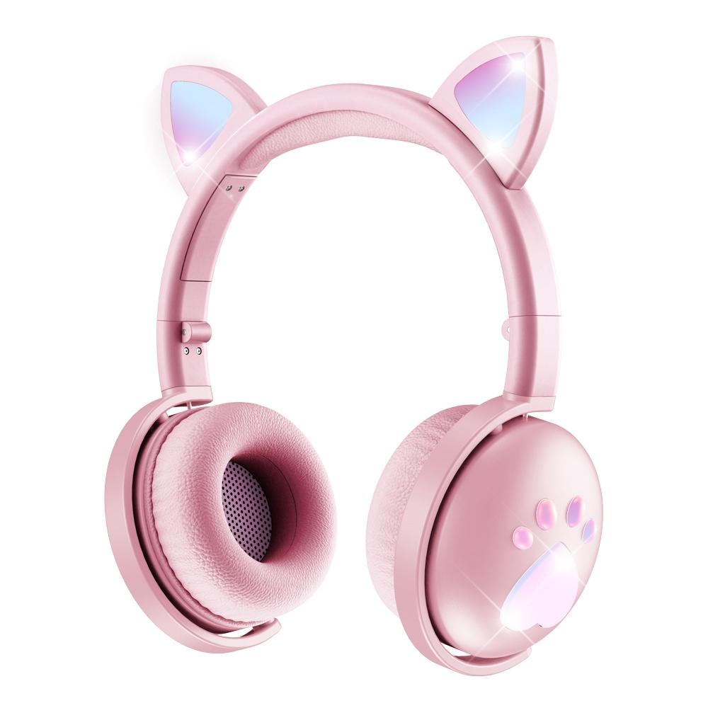 7.1 Surround Sound Cat Ear Gaming Headset With Mic - Green