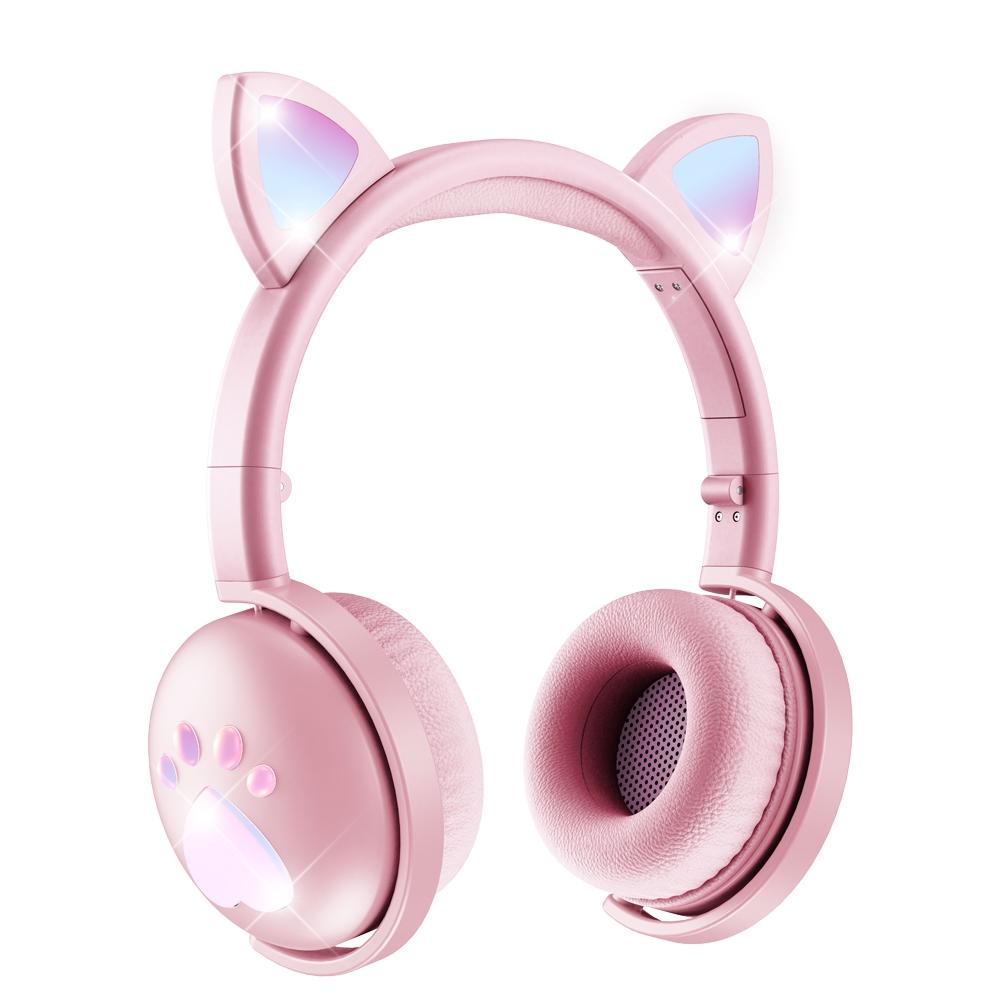 7.1 Surround Sound Cat Ear Gaming Headset With Mic - Green