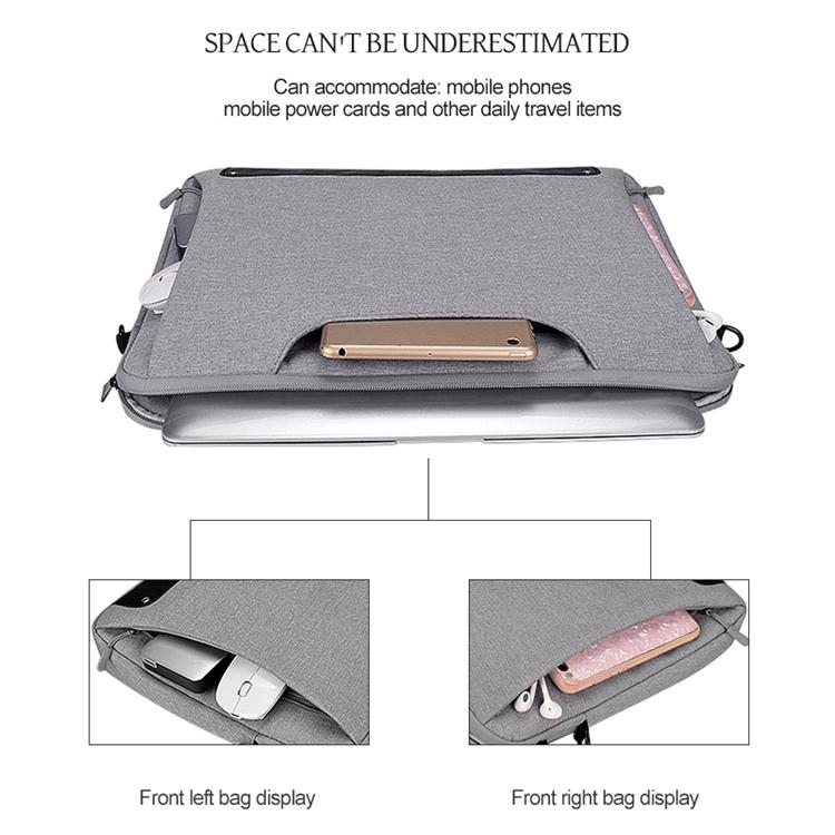 Waterproof Oxford Cloth Laptop Bag with Concealed Handle & Luggage Tie Rod - Pink