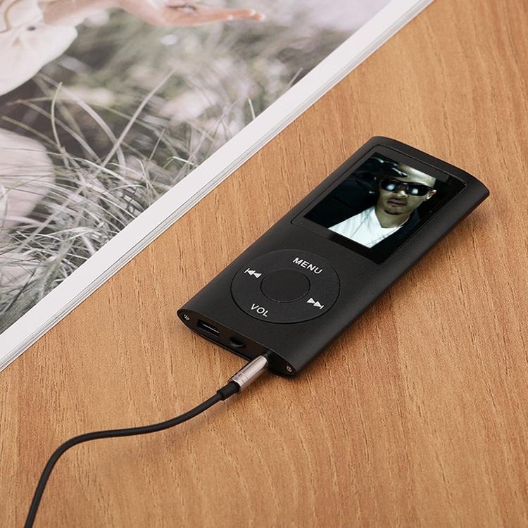 1.8 Inch Metal Mp4 Player + 16G Tf Card + Earphone + Cable - Blue - With Earphone+Cable