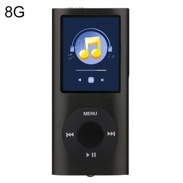 1.8 Inch Metal Mp4 Player + 16G Tf Card + Earphone + Cable - Blue - With Earphone+Cable