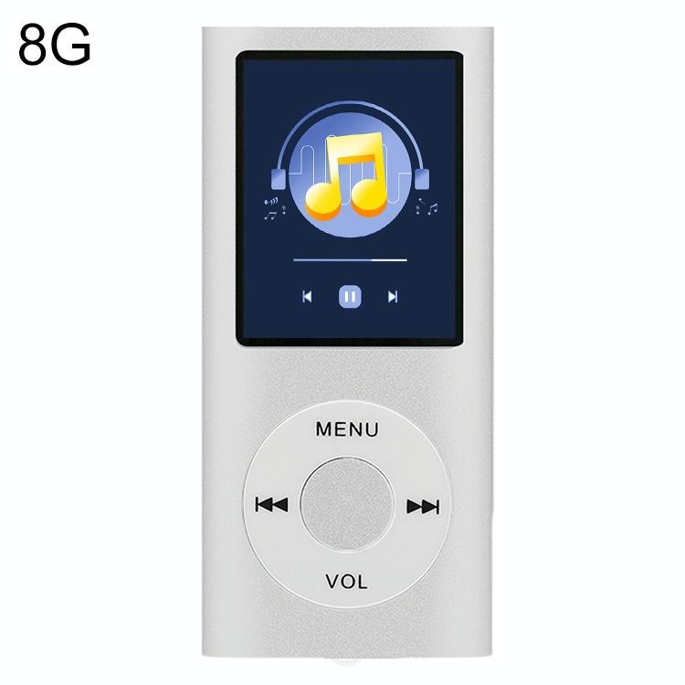 1.8 Inch Metal Mp4 Player + 16G Tf Card + Earphone + Cable - Blue - With Earphone+Cable