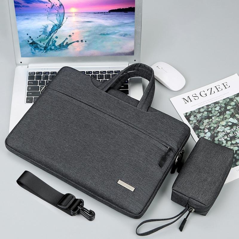 13.3 Inch Inner Bag for Handbag or Laptop with Shoulder Strap and Power Bag - Dark Blue