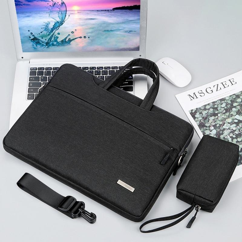 13.3 Inch Inner Bag for Handbag or Laptop with Shoulder Strap and Power Bag - Dark Blue
