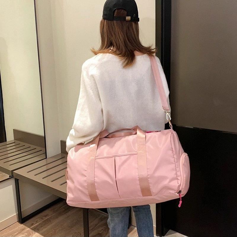 Yoga and Sports Gym Bag - Lightweight Nylon - Pink