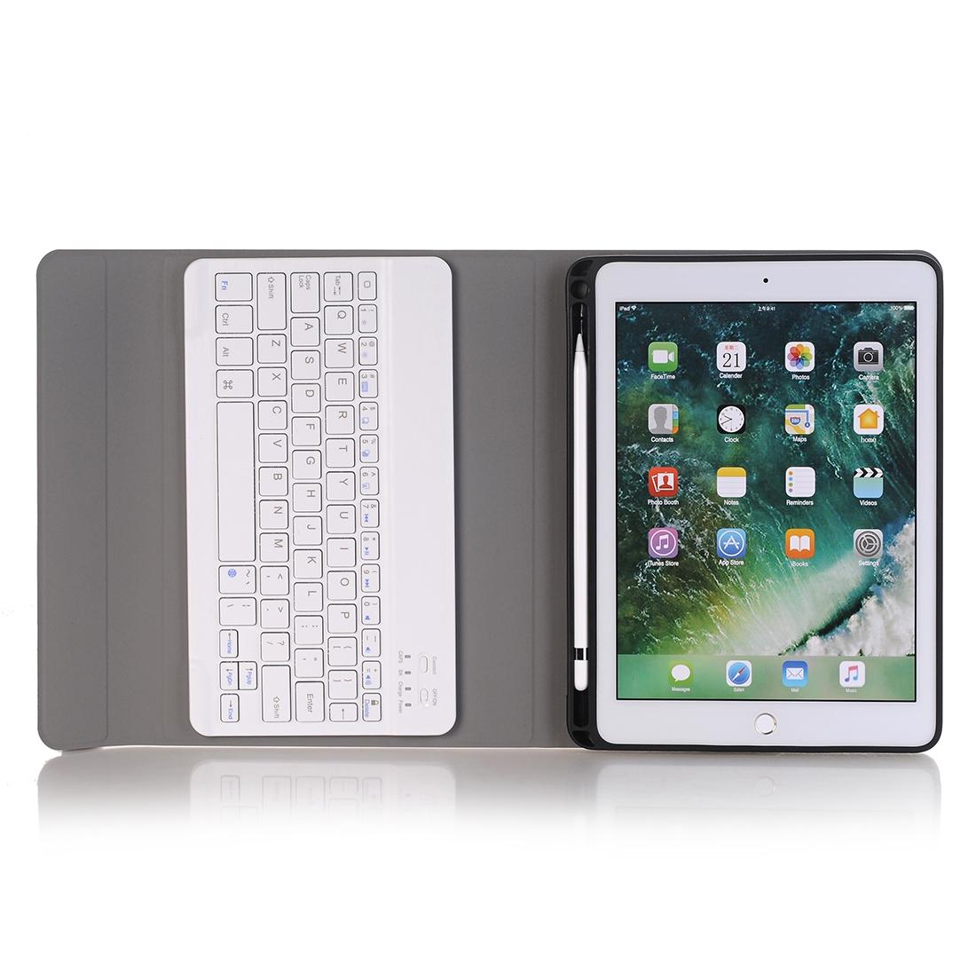 Ultra-Thin Detachable Bluetooth Keyboard Tablet Case For Ipad 10.2 2019 With Stand & Pen Slot - Rose Gold